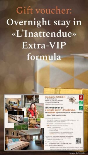 Gift voucher : One night in the premium suite ‘L'Inattendue’ for two people with Extra-VIP formula