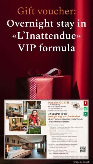 Gift voucher : One night in the premium suite ‘L'Inattendue’ for two people with VIP formula