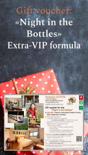 Gift voucher : one ‘Night in the Bottles’ for 2 people with Extra-VIP formula